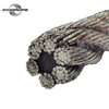 36 37mm China manufacturer high tensile cable galvanized steel rope Compact Rope 6*19+FC 6x19+FC