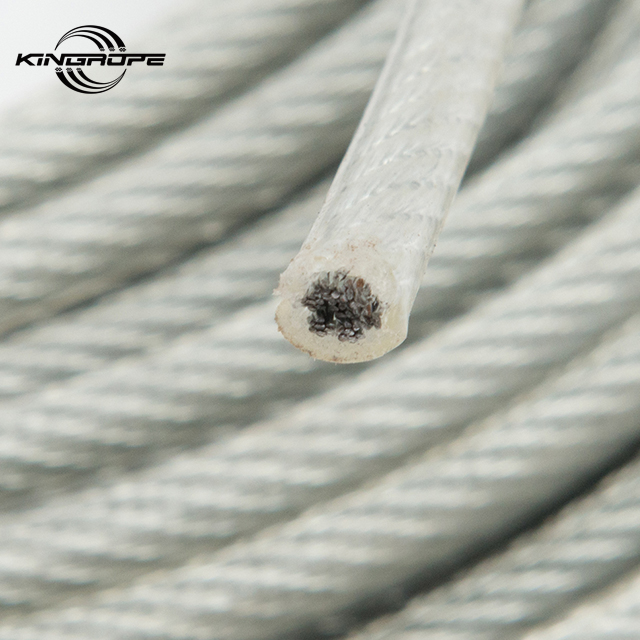 Manufacture White Color PVC Coated Steel Wire Rope/steel Cable