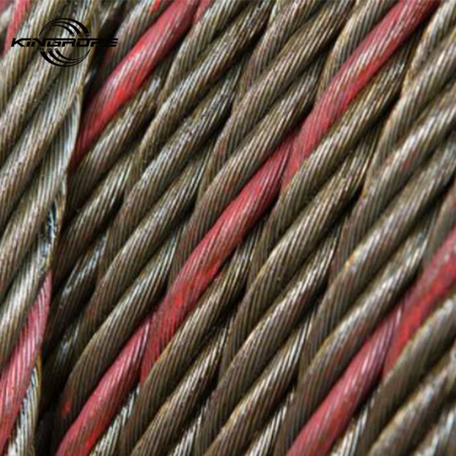 Color Strand Wire Rope Red Strand Blue Strand Steel Cable