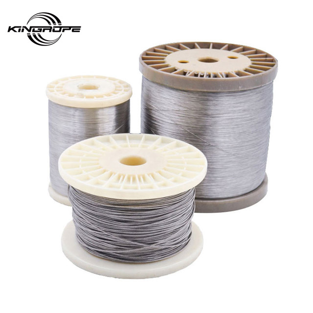 High Strength 6x12+7FC Galvanized Steel 304 316 Wire Rope Cable