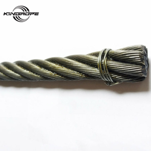 ASTM Standard 6x37 +iwrc Galvanized Steel Wire Rope with Grease for Mining Rope