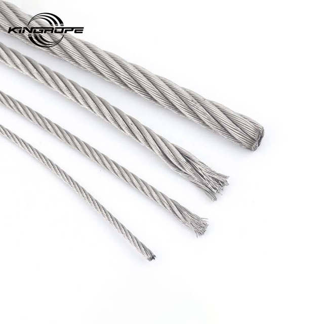 Steel Wire Rope 6x7 6x12 6x15 Rope Wire Bright Steel Hoist Rope Wire Steel Cable