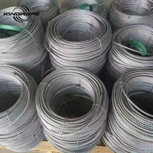 4X31ws+FC/ 4*31ws+PP Galvanized Steel Wire Rope for Gondola 8.3mm 8.6mm 1960MPa 2160MPa Suspended Platform Use 4*31/ 4*26 Steel Cable