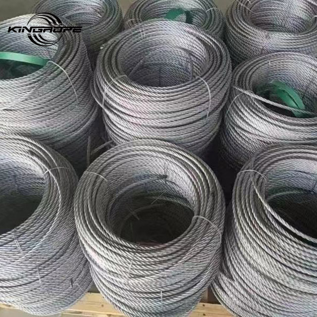 Factory High Carbon Galvanized 4x31 Suspended Platform Steel Wire Rope