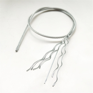 6x19S+IWS Galvanized Steel Wire Rope 3mm Steel Cable 3/8 for Personal Protective Equipment Retractable Fall Arrester