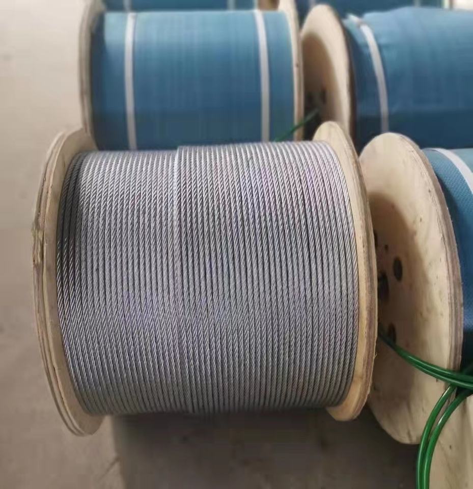 Steel Wire Rope 1x7 for Crane And Elevator Steel Wire Rope 12mm