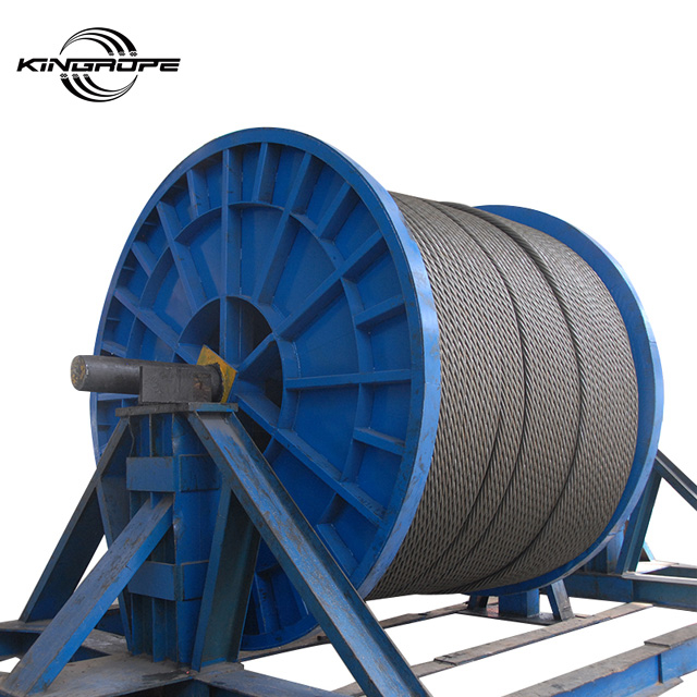 12mm 30mm Round strand steel wire rope for cableway galvanized steel wire rope