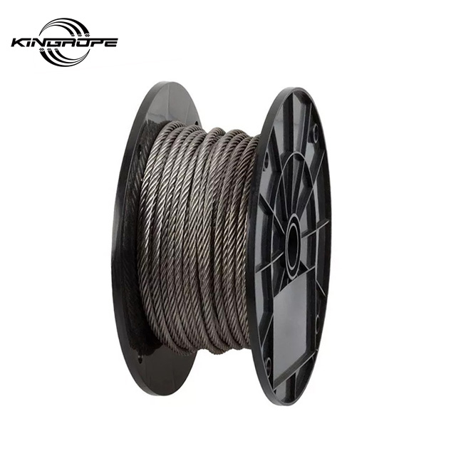 High Quality 6x19+FC Cables Steel Wire Rope Black/Galvanized Steel Wire 1*19 7*7