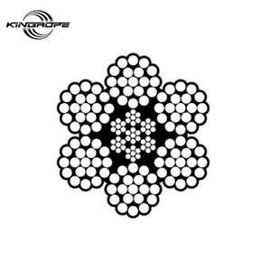 Elevator Use Steel Wire Rope 6*19s+Iwrc with Galvanized