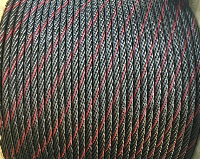 Color Strand Wire Rope Red Strand Blue Strand Steel Cable