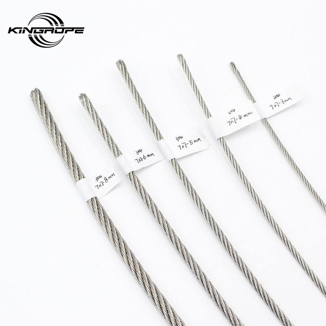 Manufacturer 7x7 7x19 16mm - 24mm Steel Wire Rope