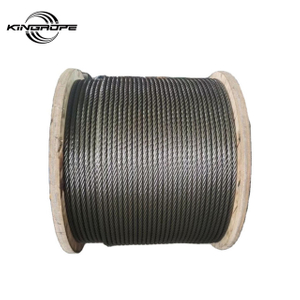 Ungalvanized Steel Cable Bright Zinc Coated Steel Wire Rope
