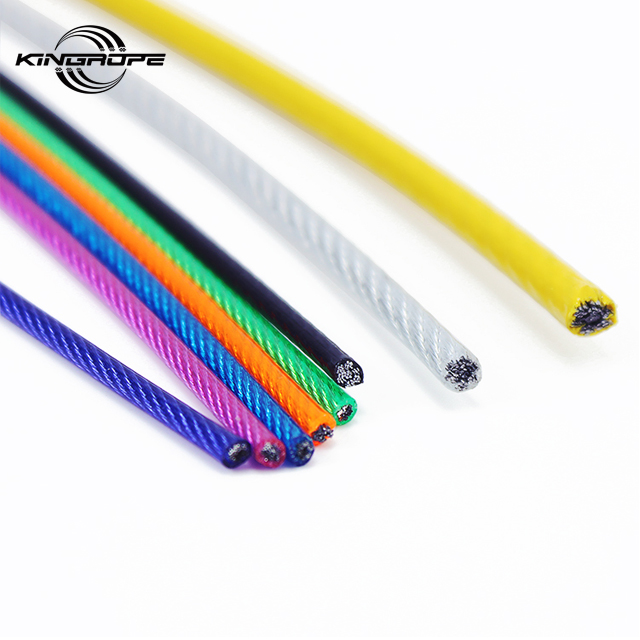 6x9+FC 3mm Pvc Coated Excellent Quality Weaving Cable Steel Wire Rope With Any Length