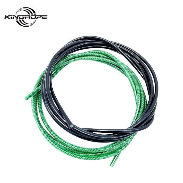 PP/PE/PU/PVC/PA/NYLON Black Color Polypropylene Coated Steel Wire Rope 7x7-1.2-1.8mm