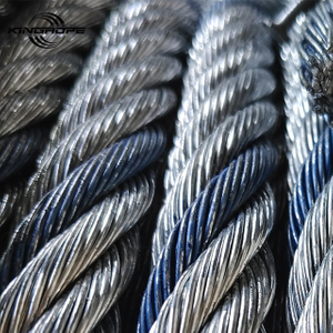 Color Strand Wire Rope Red Strand Blue Strand Steel Cable