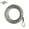 4mm 5mm 6mm 1/4" Heavy Duty Looped End Steel Wire Rope Cable With Eyelect For Outdoor Zip Line Equipment