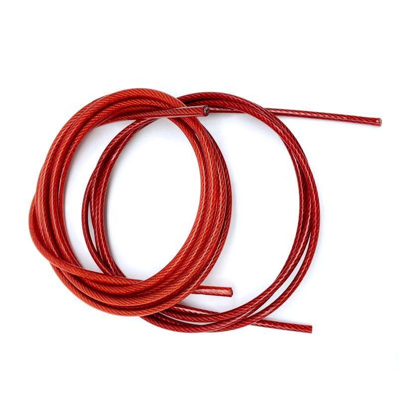 Durable Nylon Pvc Plastic Coated Steel Wire Rope For Safety
