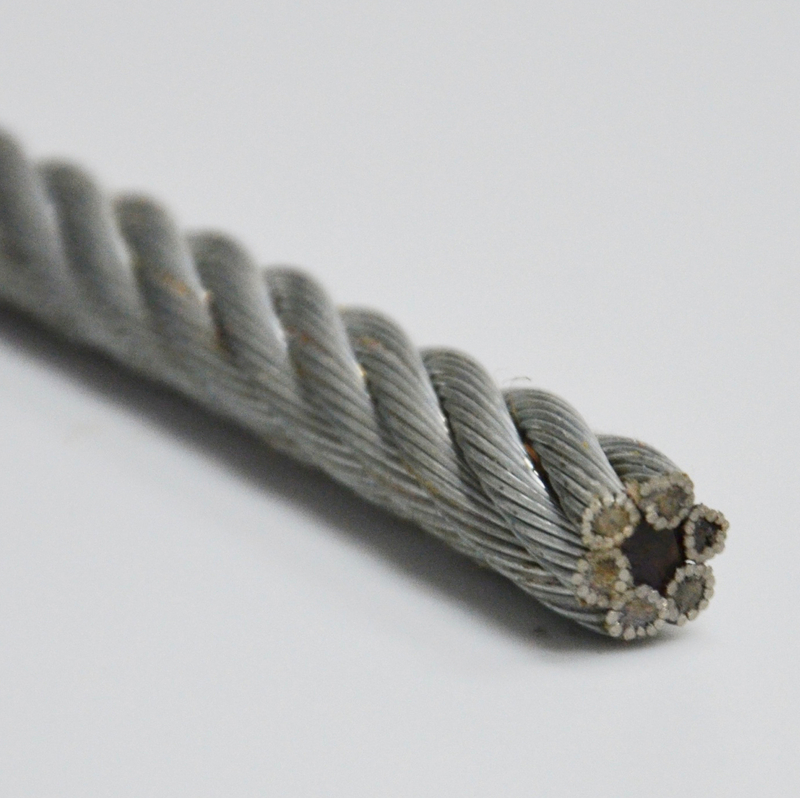 Fixed Wire Rope for Container 6X12+7FC Galvanized Wire Rope 