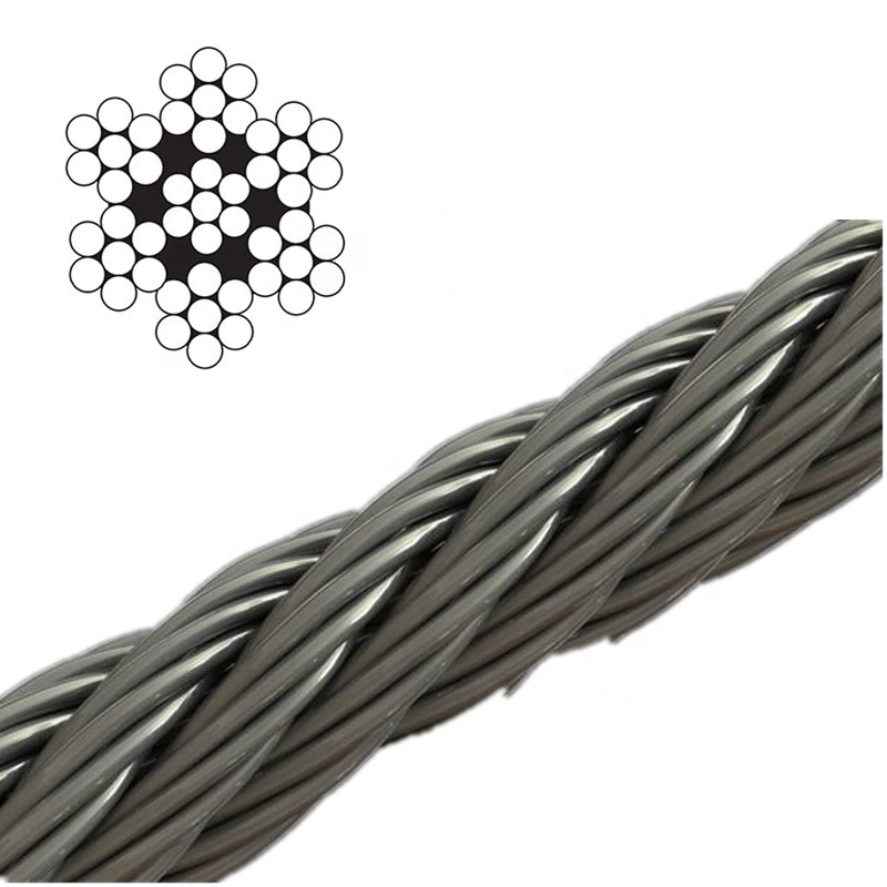 High Quality Galvanized Steel Wire Rope with Equal Lay 6xWS36+IWRC/6xFI29+IWRC Customized End Termination for Marine / Offshore