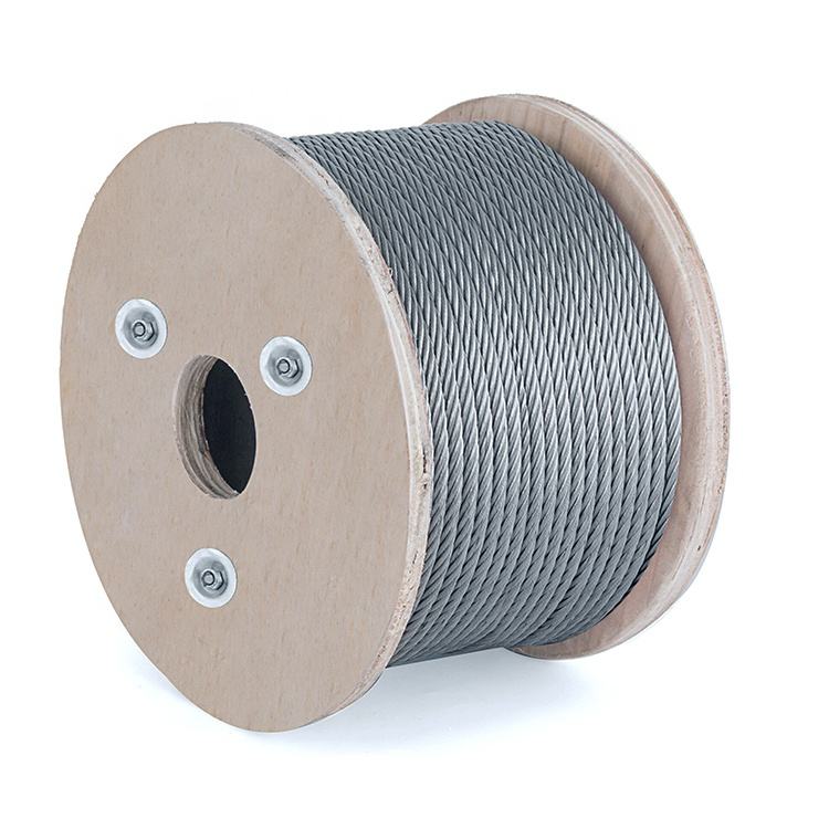 Galvanized Steel Wire Rope For Crane 7*7 7*19 19*7 High Tensile Strength 1~16 Mm Galvanized Elevator Steel Wire Rope
