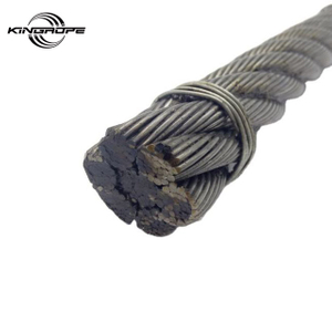 Factory 6x37 18mm Ungalvanized Steel Wire Rope for Docks, Ships, Cables, Hydra Tower Crane Wire Rope Sling