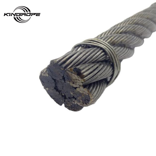 Factory 6x37 18mm Ungalvanized Steel Wire Rope for Docks, Ships, Cables, Hydra Tower Crane Wire Rope Sling