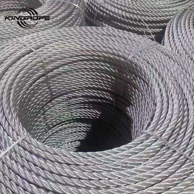 Factory High Carbon Galvanized 4x31 Suspended Platform Steel Wire Rope