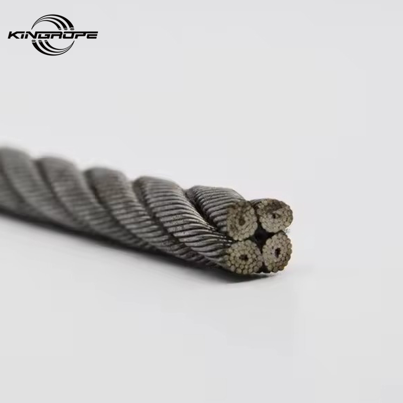 4V39S+5FC 4Strand Flat No-rotating Steel Wire Rope