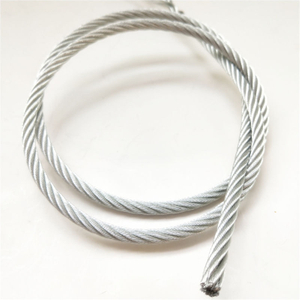 1x19 7x7 7x19 6x19+FC 7x37 35x7 Fitness Equipment Control Cable DIN3060 Galvanized Steel Wire Rope 8mm 10mm 12mm 24mm