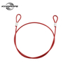 Steel Wire Rope Sling Cable Lifting Assemblies with Fastened Eye Loops And Red/Black/Green Coating