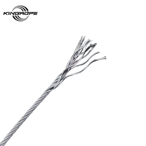 Ungalvanized Steel Wire Ropes, Black Color 7X19+Iwsc