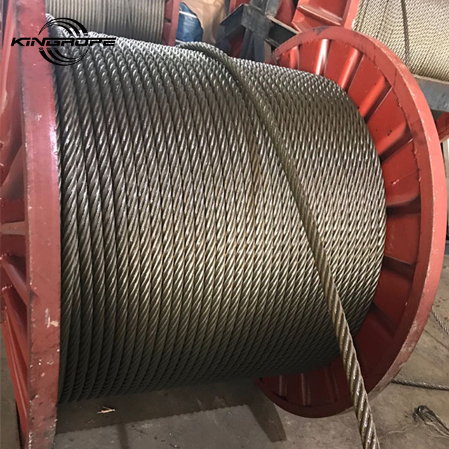 Ungalvanized Steel Wire Rope with Grease for Marine Lifting