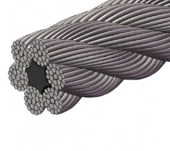 Steel Wire Rope 6x29Fi+FC for Fitness Equipment 18mm Zipline Cable