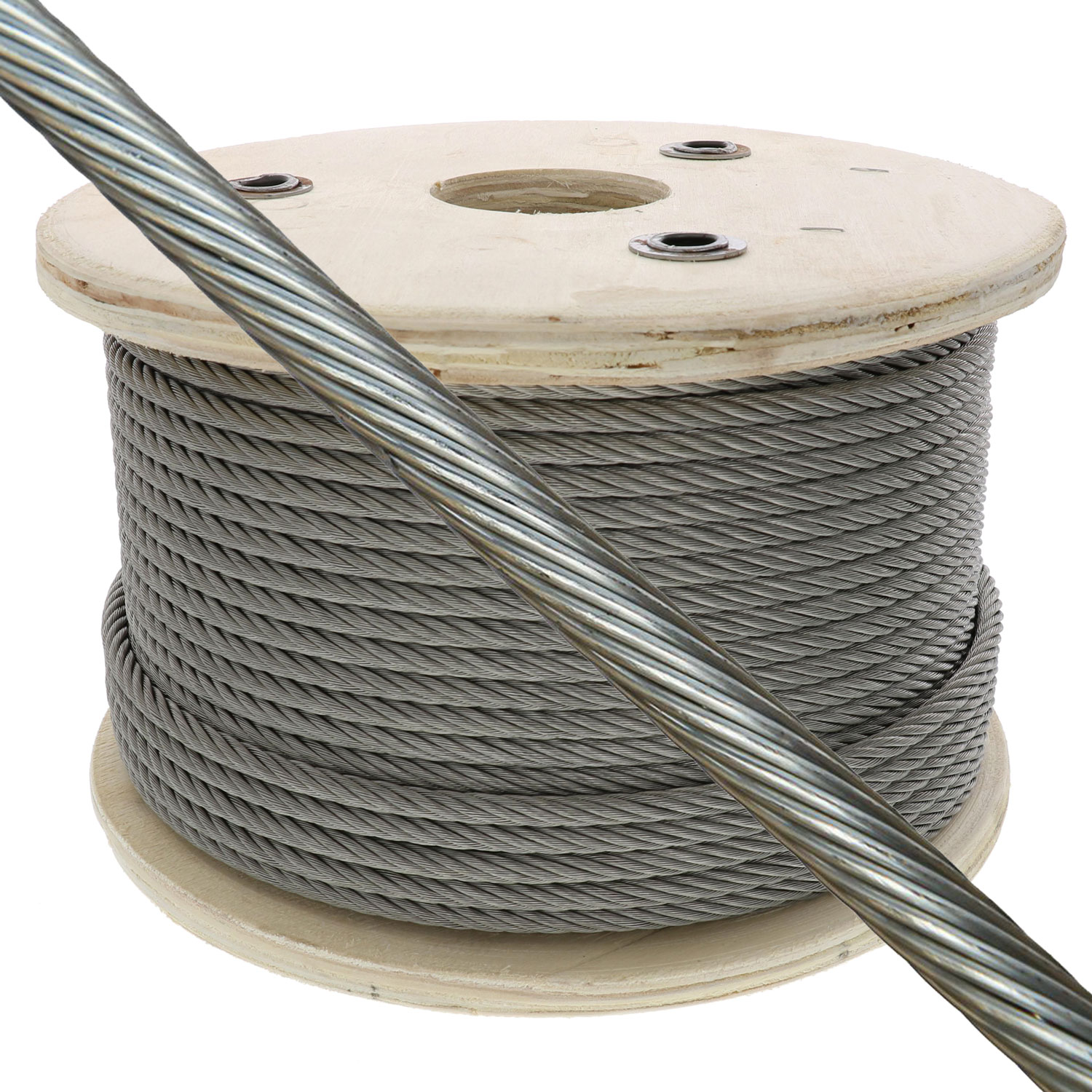 Galvanized Wire 3mm Pp Core Steel Wire Rope 30mm