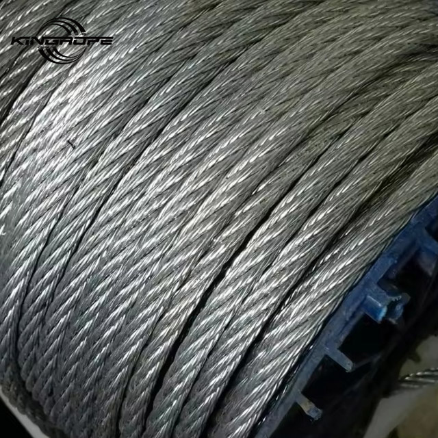Factory 6x37 18mm Ungalvanized Steel Wire Rope for Docks, Ships, Cables, Hydra Tower Crane Wire Rope Sling