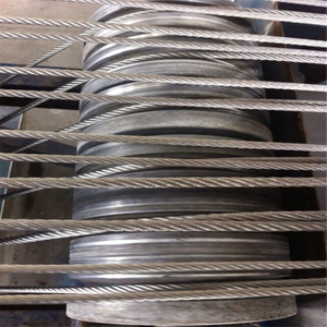7*19 Hot Dipped Galvanized Steel Wire Rope For Elevator Use